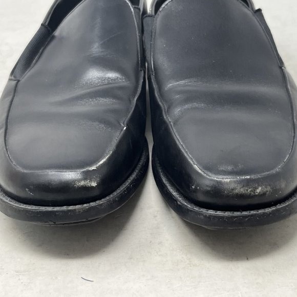 Prada Black Leather Loafers Men's 7.5 Slip On Prada Driving Shoes Drivers - Picture 5 of 10